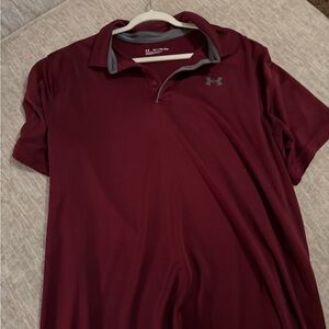 Under Armour Men's Burgundy Polo Shirt